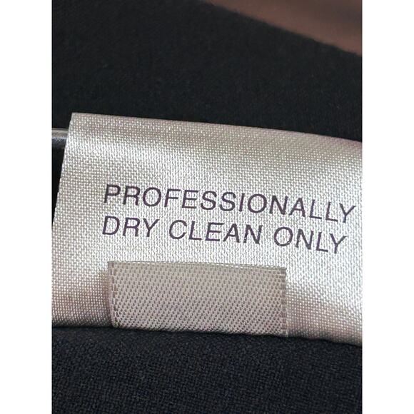 St. John Sport By Marie Gray Black Blazer S Leather Trim Jacket Full Zip Modern - Picture 8 of 8